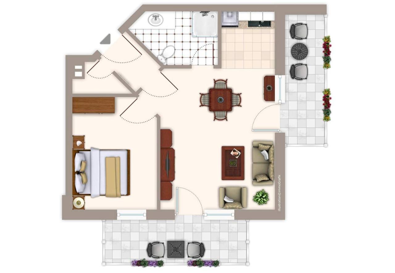 Abendrot Apartment ยูลิอุสรู ภายนอก รูปภาพ